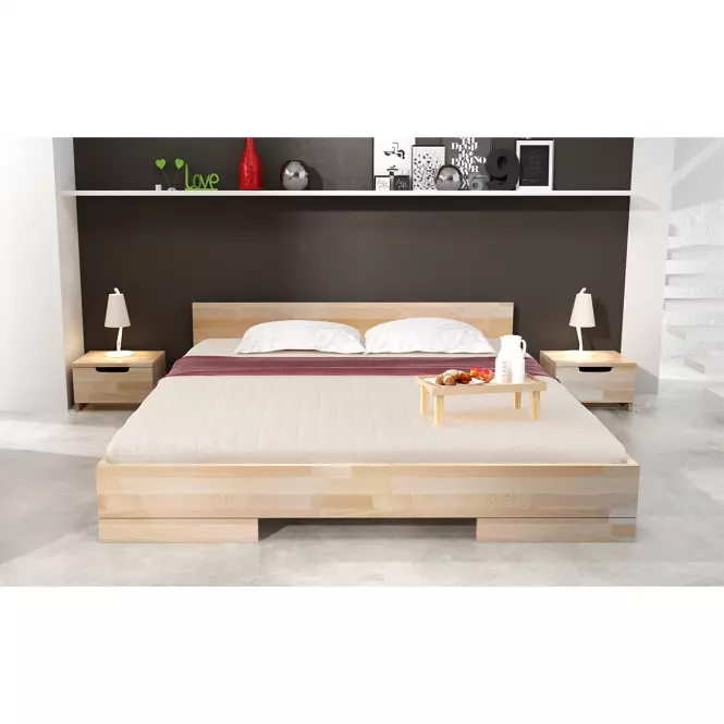 Ágy fábol  bükkfa Skandica Spectrum 200x200 természetes
