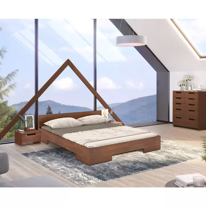 Ágy fábol  bükkfa Skandica Spectrum 200x200 dió