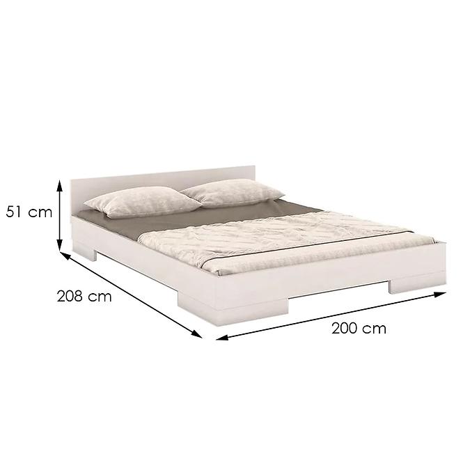 Ágy fábol  bükkfa Skandica Spectrum 200x200 fehér