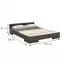 Ágy fábol  bükkfa Skandica Spectrum 200x200 Palisander,3