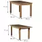 Asztal ST28 140x80+40 tölgy artisan,3