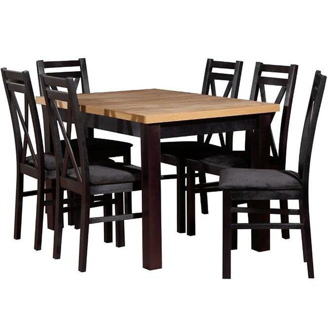 Asztal ST45 140x80 tölgy wotan / fekete