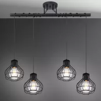 Lámpa 15388-4D Fekete LW4