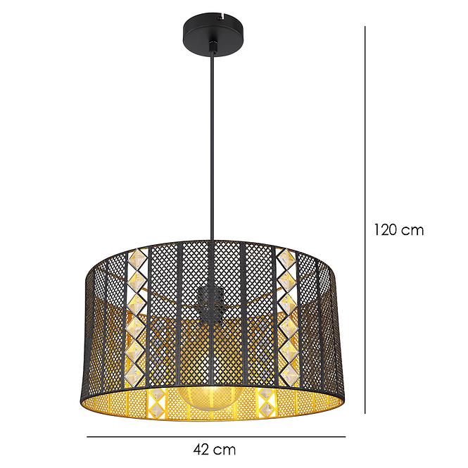 Lámpa 15450H fekete és arany LW1,2