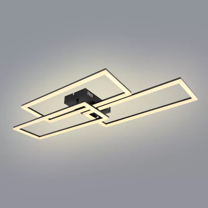 Lámpa LED 67247-58 Fekete + Távirányító,2