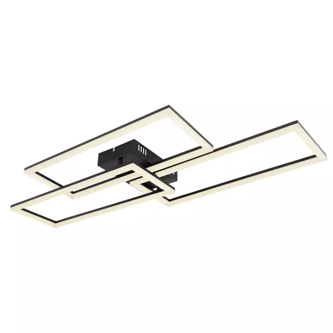 Lámpa LED 67247-58 Fekete + Távirányító,5