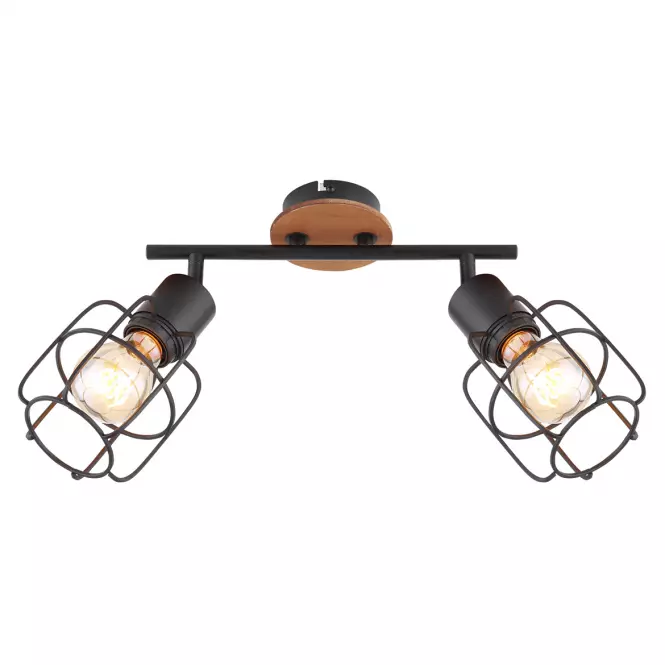 Lámpa 54037-2 Fekete és barna LS2,3