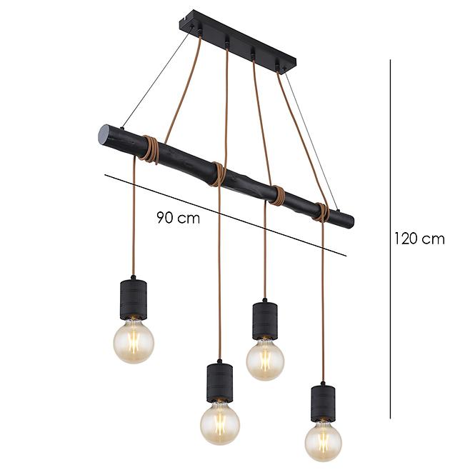 Lámpa 54030-4HA Fekete LW4,2