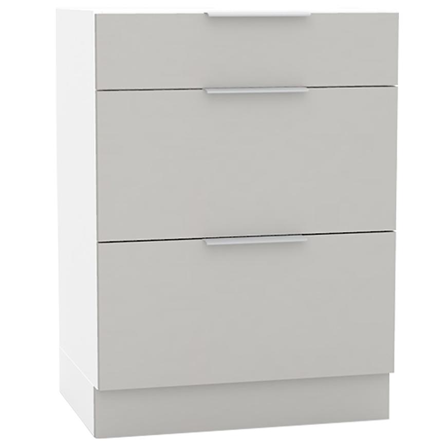 Konyhaszekrény Emma D60 S/3 Szürke platina Bb