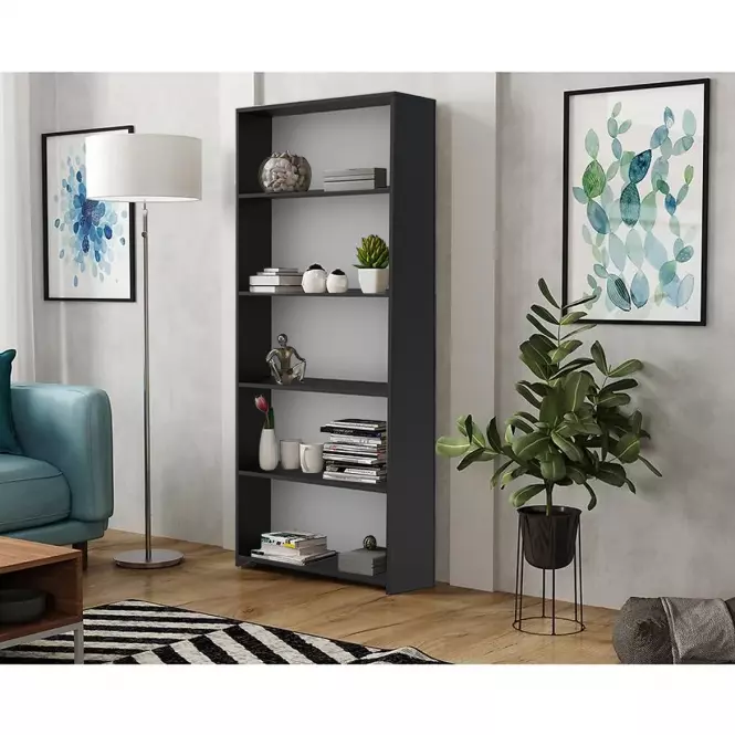 Regál ZOE 80 fekete,3