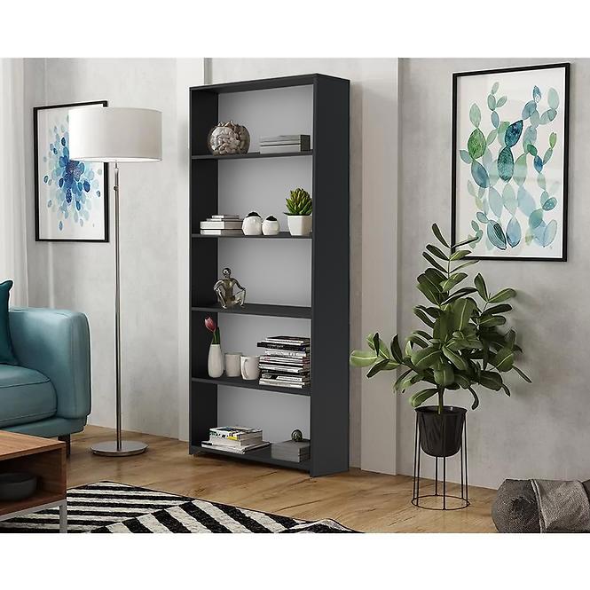 Regál ZOE 80 fekete,3