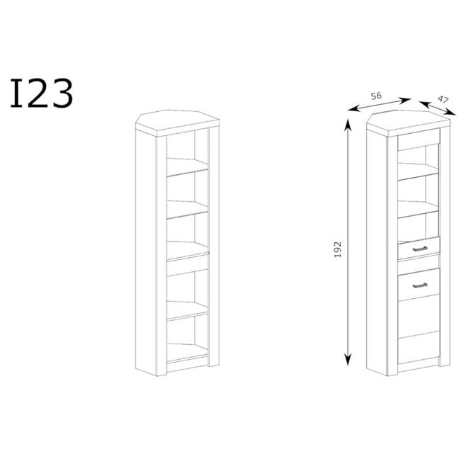 Vitrin Indianapolis I23 Jasan fényes