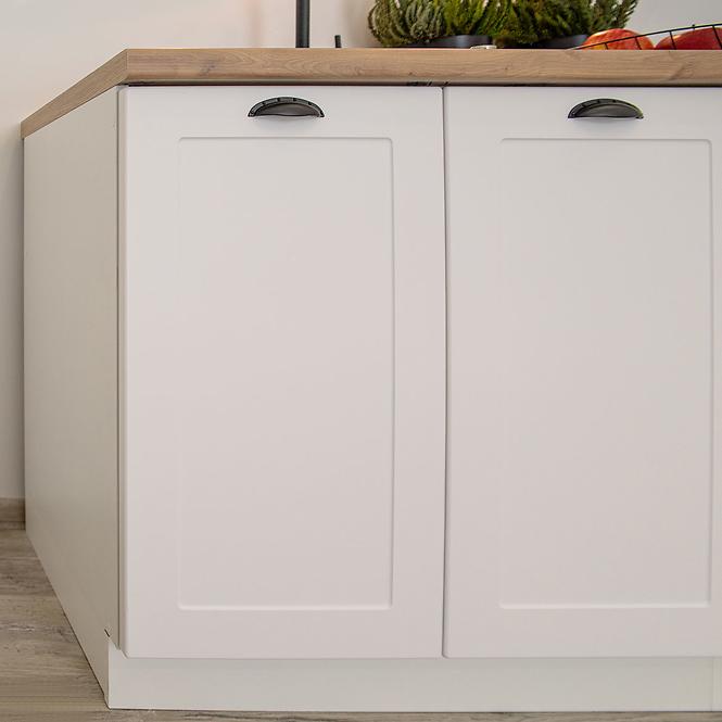 Konyhaszekrény Adele D60pk Mv 2133 Pl fehér borsó/Bi,6