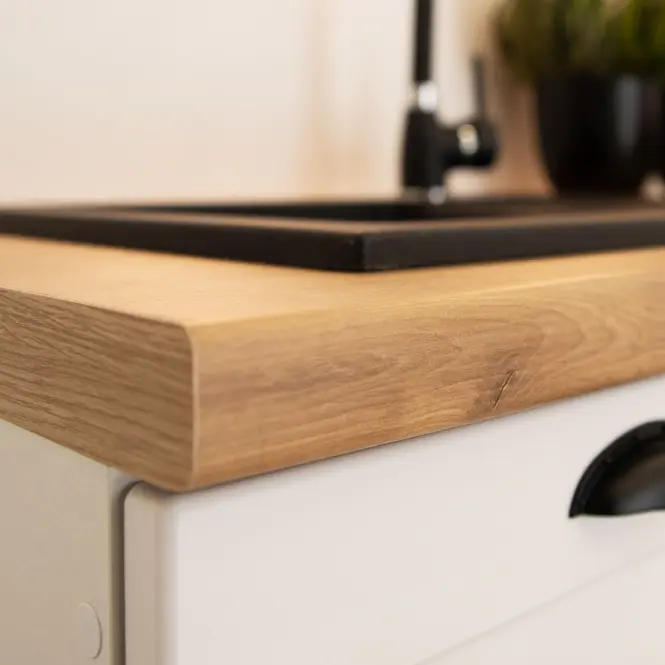 Konyhaszekrény Adele D15 Cargo + Kosár fehér borsó/Bi