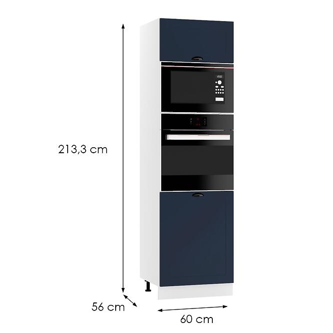 Konyhaszekrény Adele D60pk Mv 2133 Pl gránát matt/fehér