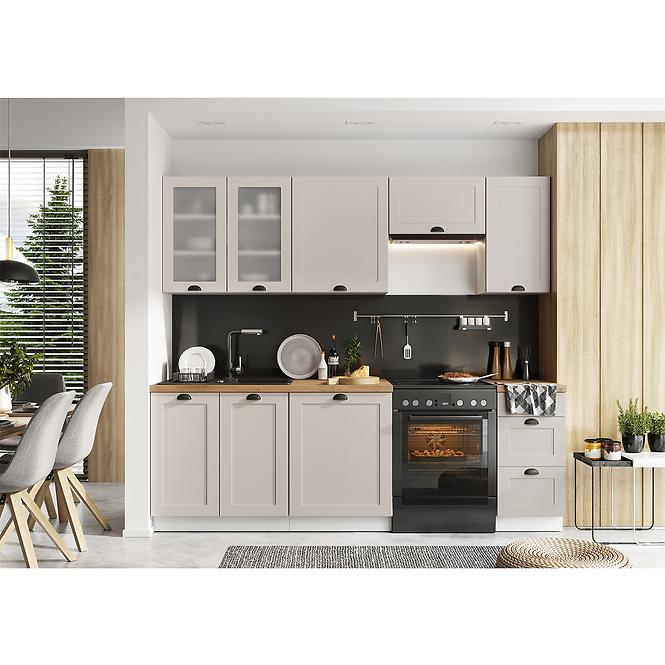 Konyhaszekrény Adele D60pk Mv 2133 Pl Coffe matt/fehér