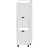 Konyhaszekrény Adele D60pk 2133 Pl Šedá matt/fehér