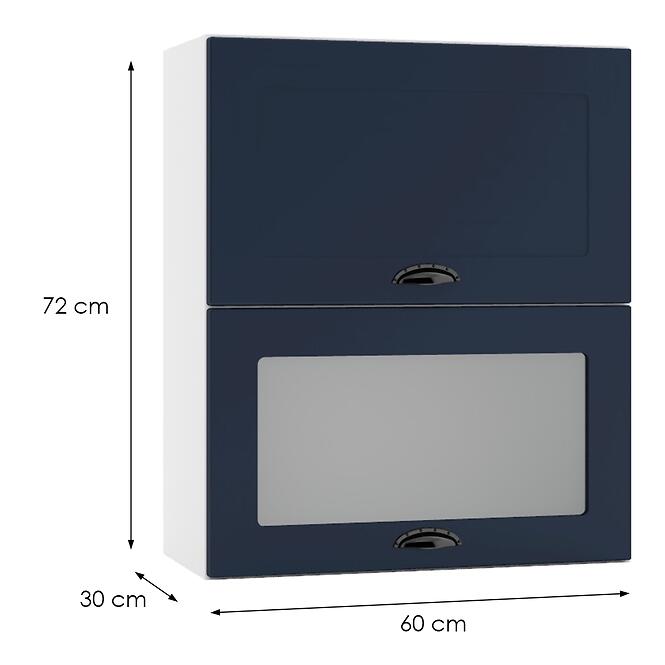 Konyhaszekrény Adele W60grf/2 Sd gránát Mat/fehér,2