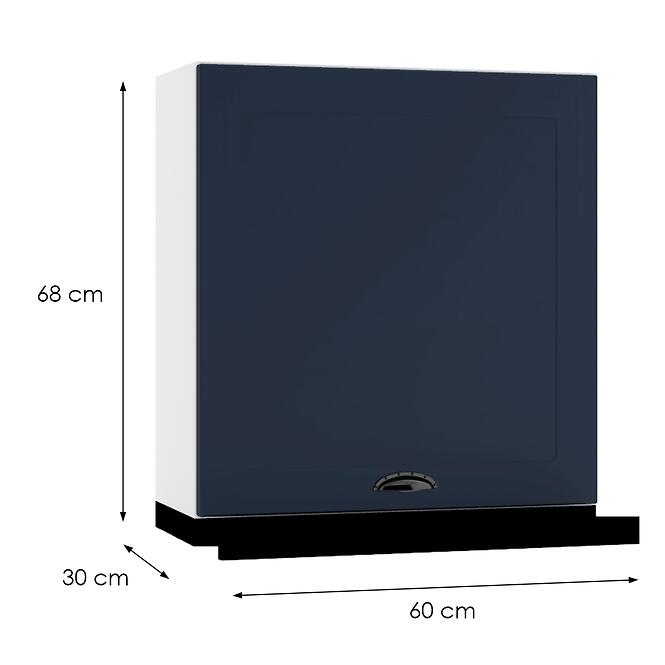 Konyhaszekrény Adele W60/68 Slim Pl S kapucnis fekete G