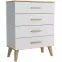 Komód Dita 4S white/oak sonoma