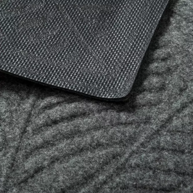 Lábtörlő  textile 45x70 szürke levél