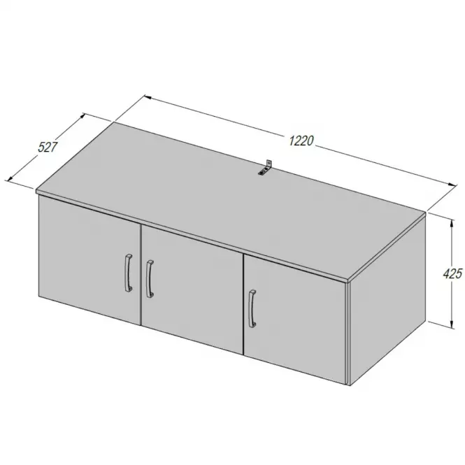Szekrény Niko NIKN83 D30 NAD.3D  felső