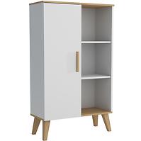 Vitrin P Dita white/oak sonoma