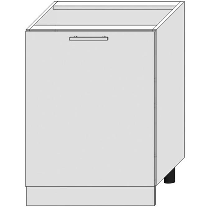 Konyhaszekrény Bono D60pc Pl fehér Alaska/fehér
