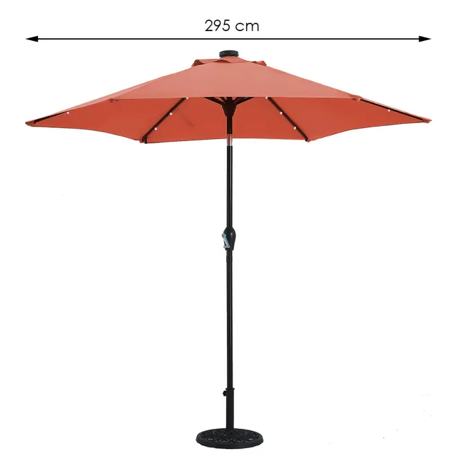 Kerti napernyő LED 300 cm,2