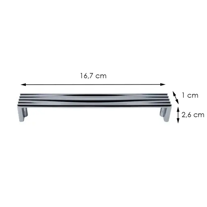 Fogantyú  Króm fényesUz Cad 160-01 (160),2