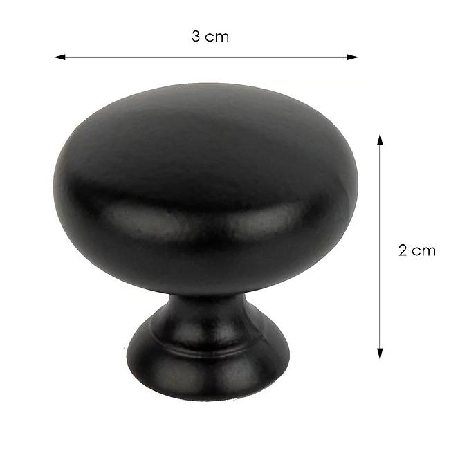 Fogantyú  fekete Gomb A-823,2