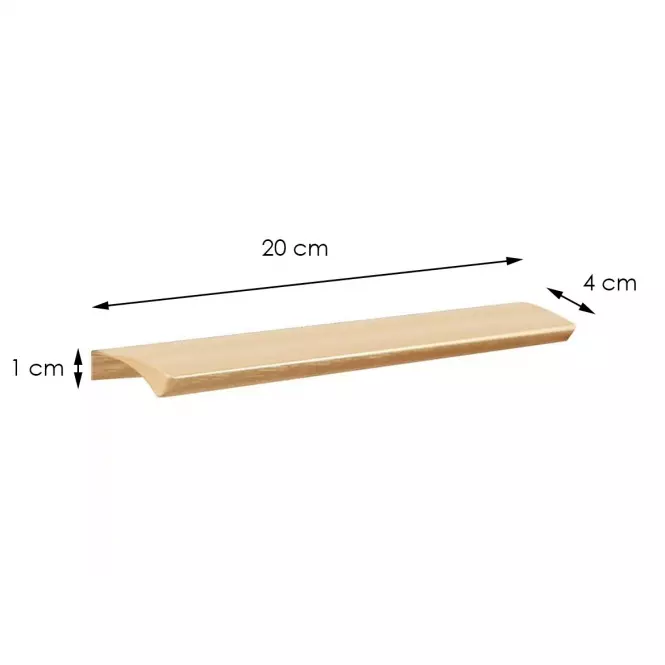Fogantyú  Edge Straight Aranysárga  (160)