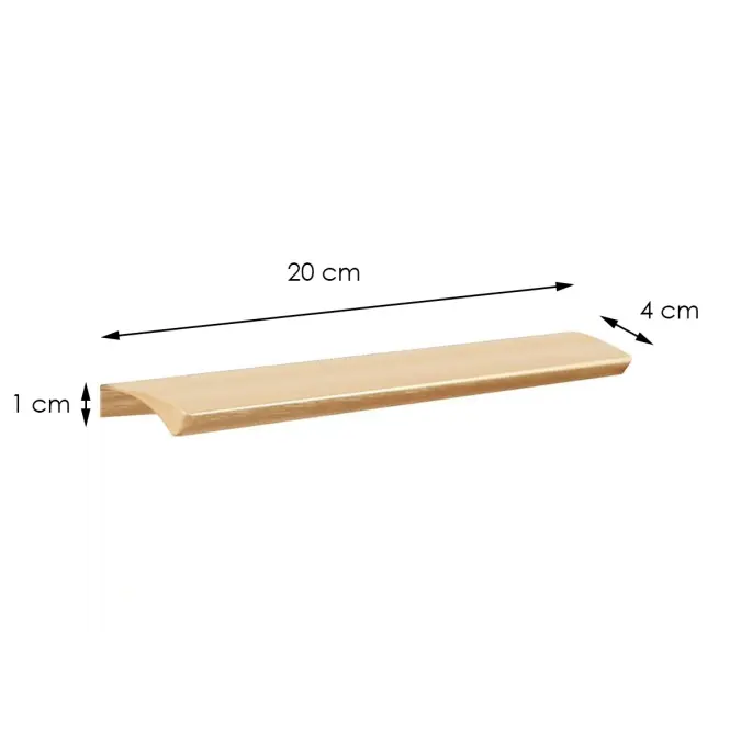 Fogantyú  Edge Straight Aranysárga  (160),2
