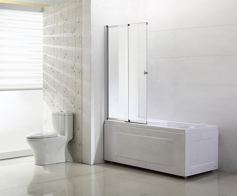 Kád üveglap Flex 140x82 króm