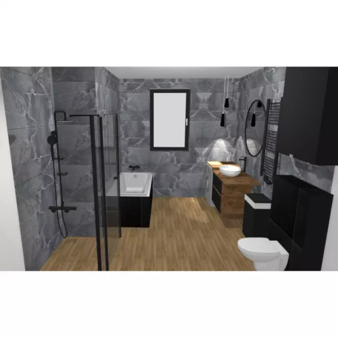 Csempe Gres Solace Grey Pol. Rekt. 60/60,8