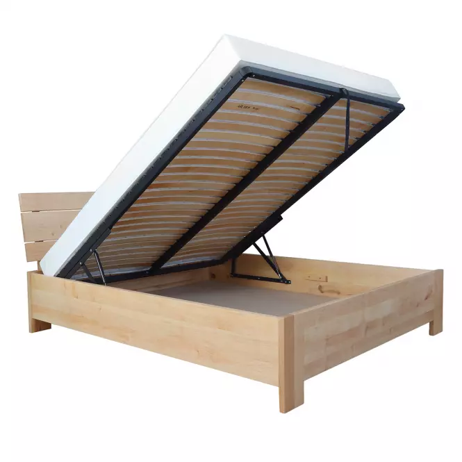 Ágy fa Halden Plus 160x200 természetes éger,4