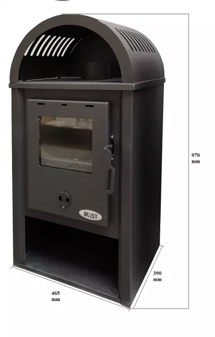 Kandallótűzhely B10 9,7 kW,5