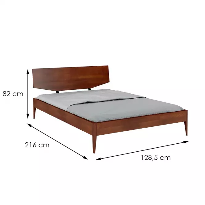 Ágy fa bükkfa Skandica Sund/120x200/Dió