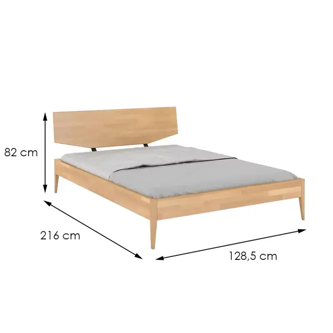 Ágy fa bükkfa Skandica Sund/120x200/természetes,3