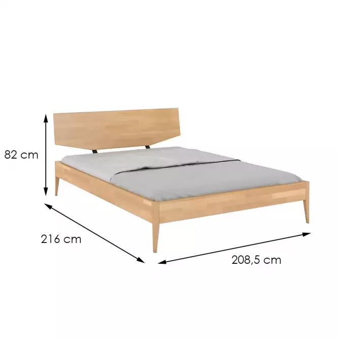 Ágy fa bükkfa Skandica Sund/200x200/természetes,3