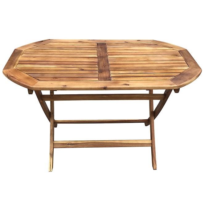 Fa asztal, ovális 120x75x72 cm