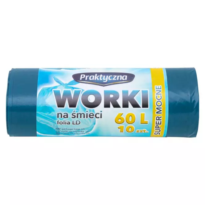 Szemeteszsákok Szuper erős praktikus 60 L 10 db.