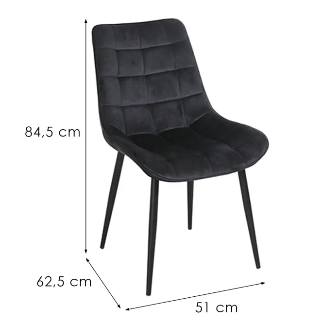 Szék Ottava 80097h-V15 fekete,2