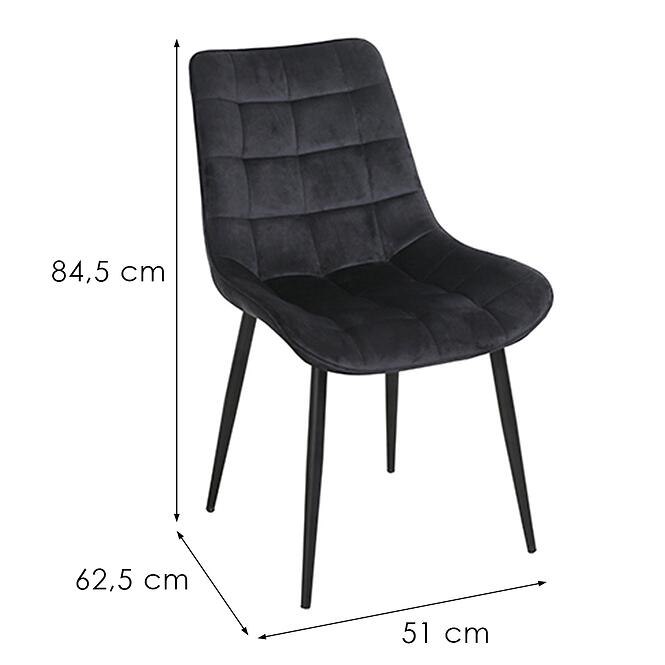 Szék Ottava 80097h-V15 fekete,2