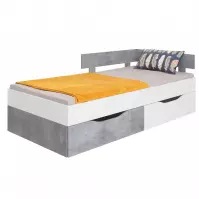 Ágy Sigma Si15  Fehér/Konkrét