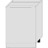 Konyhaszekrény Zoya D60pc Pl Fehér borsó/Fehér