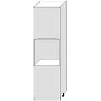 Konyhaszekrény Zoya D60pk 2133 Pl Fehér borsó/Fehér