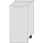 Konyhaszekrény Zoya D40 Pl Fehér borsó/Fehér