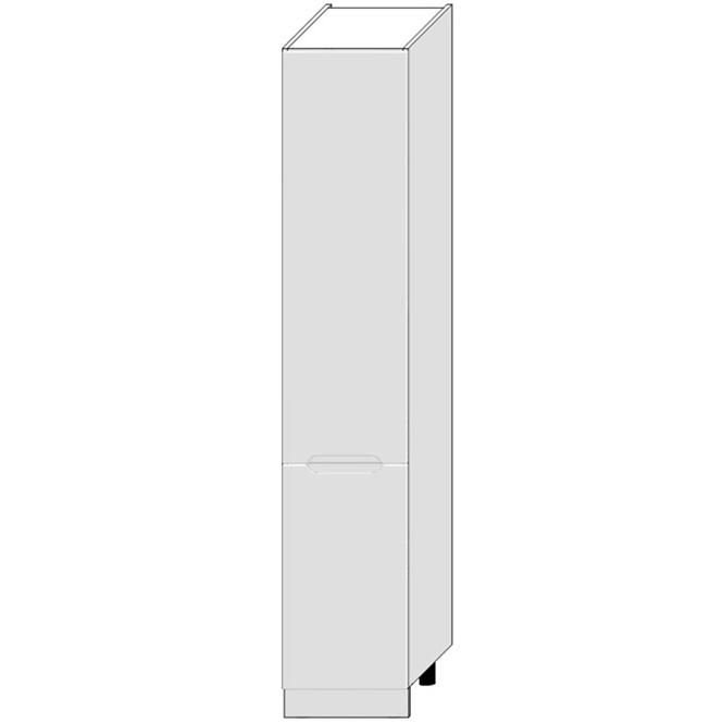 Konyhaszekrény Zoya D40sł 2133 Pl 2frFehér borsó/Fehér