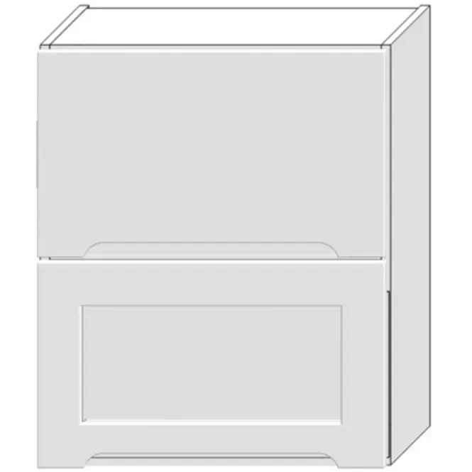 Konyhaszekrény Zoya W60grf/2 Sd fehér Borsó/fehér